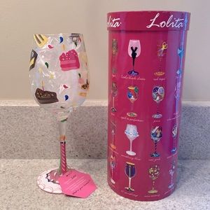 🆕 Lolita “Birthday Cake” Wine Glass